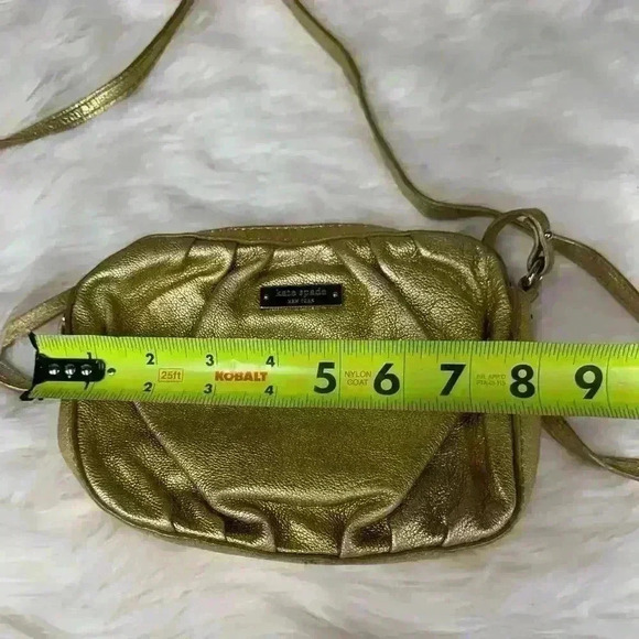 Kate Spade Gold Metallic Crossbody Purse - Picture 11 of 12